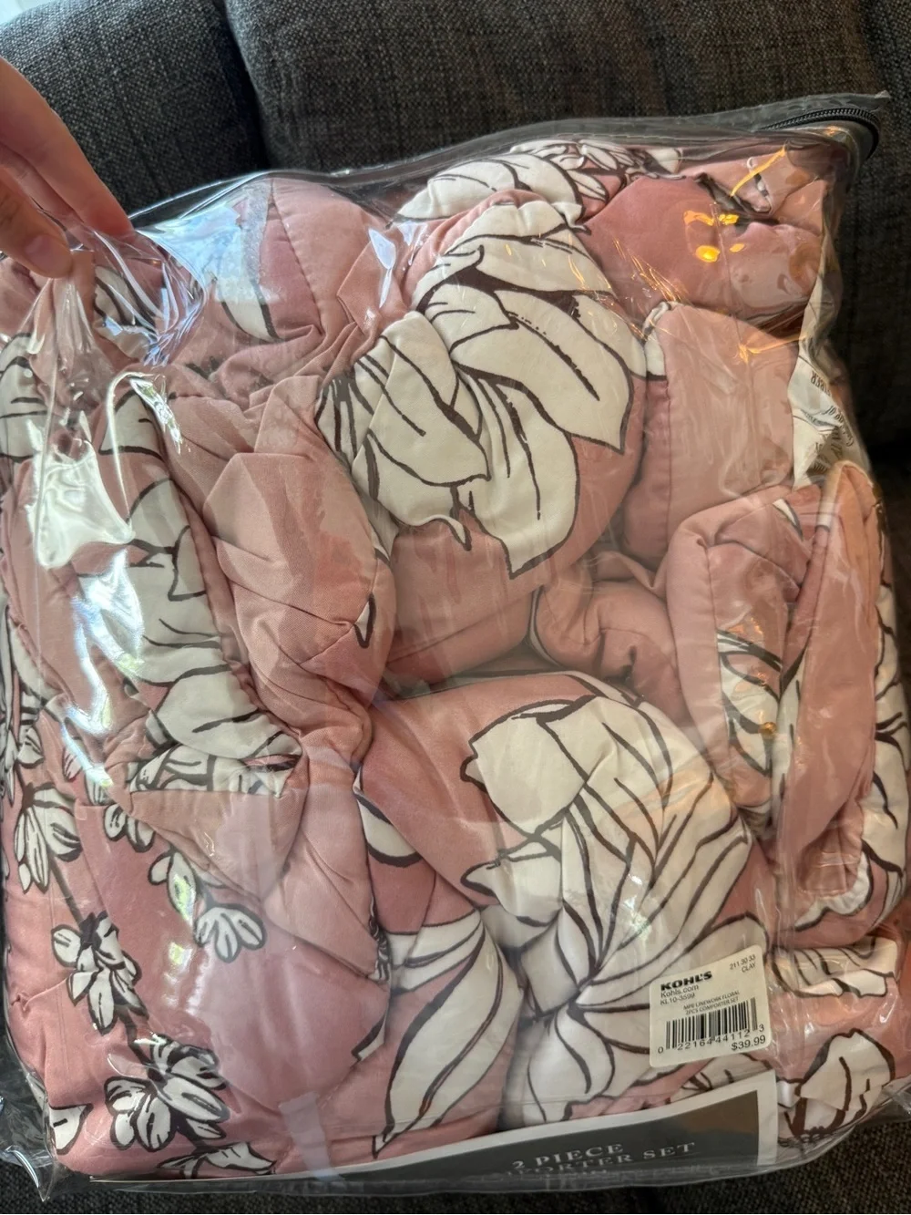 Madison Park Pink Floral Twin Comforter Set twin